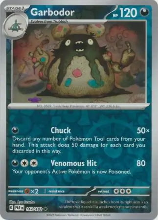 Paradox Rift Garbodor #117/182 reverse holo
