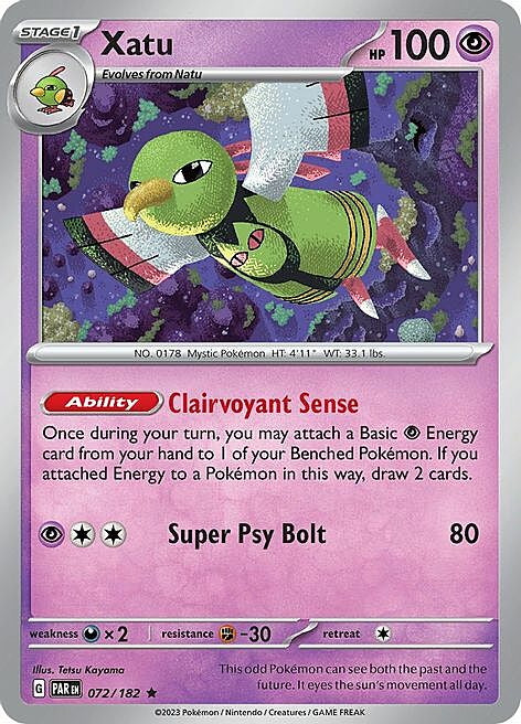 Paradox Rift Holo Xatu #72/182