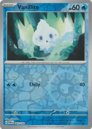 Paradox Rift Vanillite #43/182 reverse holo