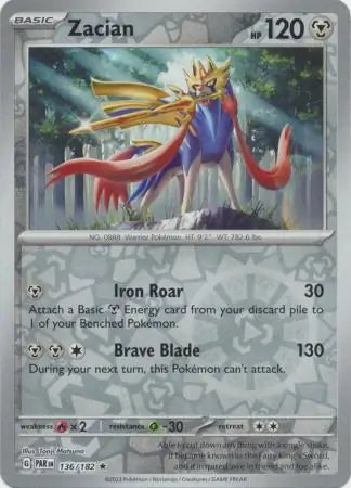Paradox Rift Zacian #136/182 reverse holo