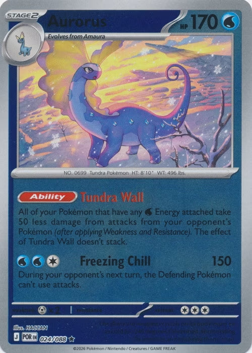 Perfect Order Aurorus #024 reverse holo