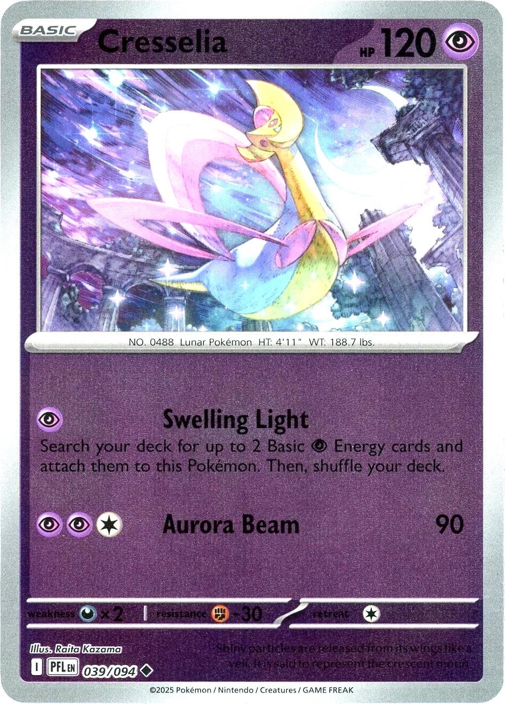 Phantasmal Flames Cresselia #039/94 Reverse Holo
