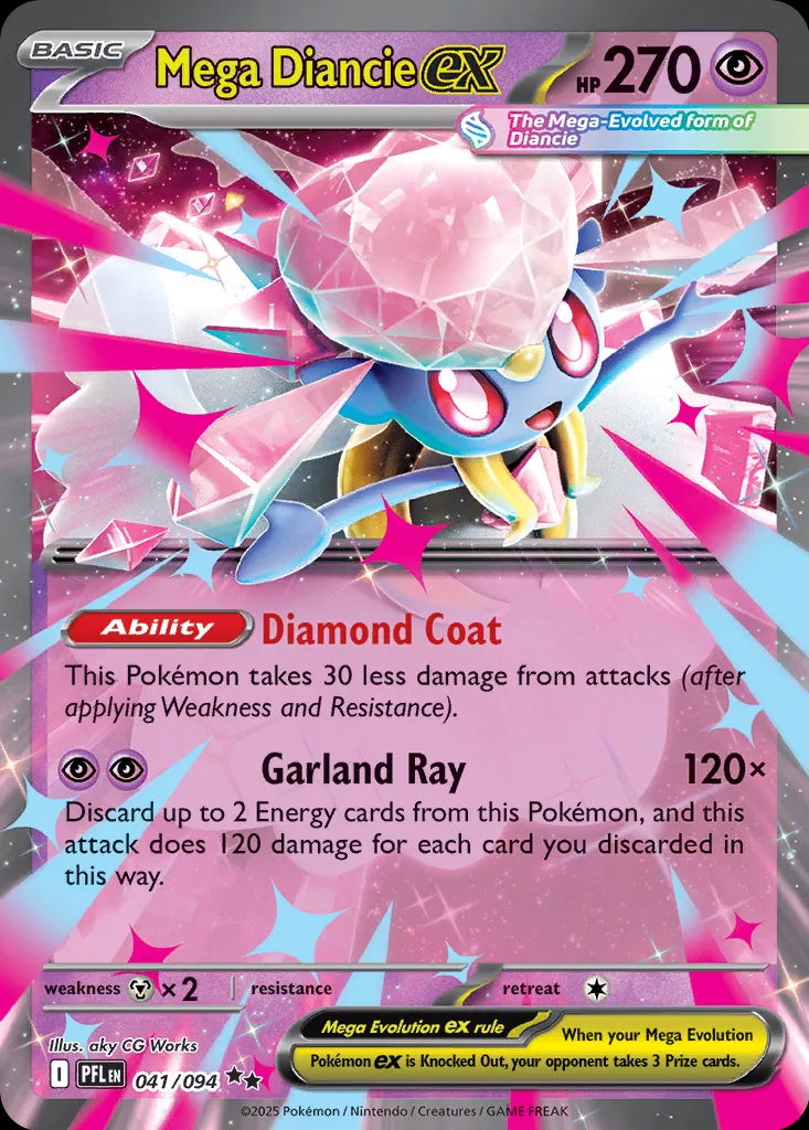 Phantasmal Flames Mega Diancie ex #041/94