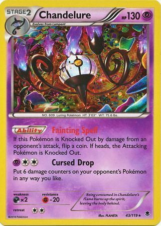 Phantom Forces Cosmos Holo Chandelure #43/119