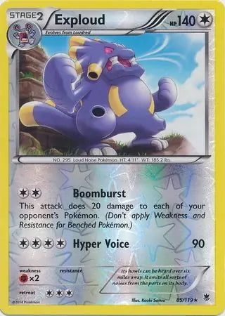 Phantom Forces Exploud #85/119 reverse holo