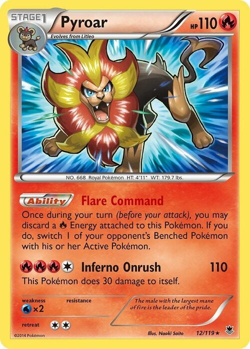 Phantom Forces Holo Pyroar #12/119