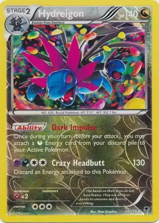Phantom Forces Hydreigon #74/119 reverse holo