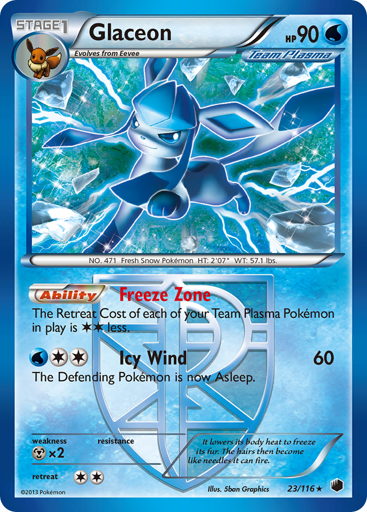Plasma Freeze Glaceon #23/116