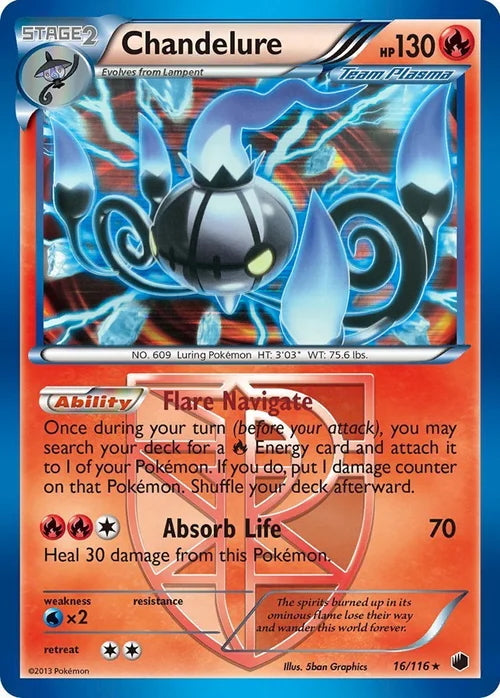 Plasma Freeze Holo Chandelure #16/116
