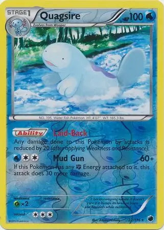 Plasma Freeze Quagsire #22/116 reverse holo