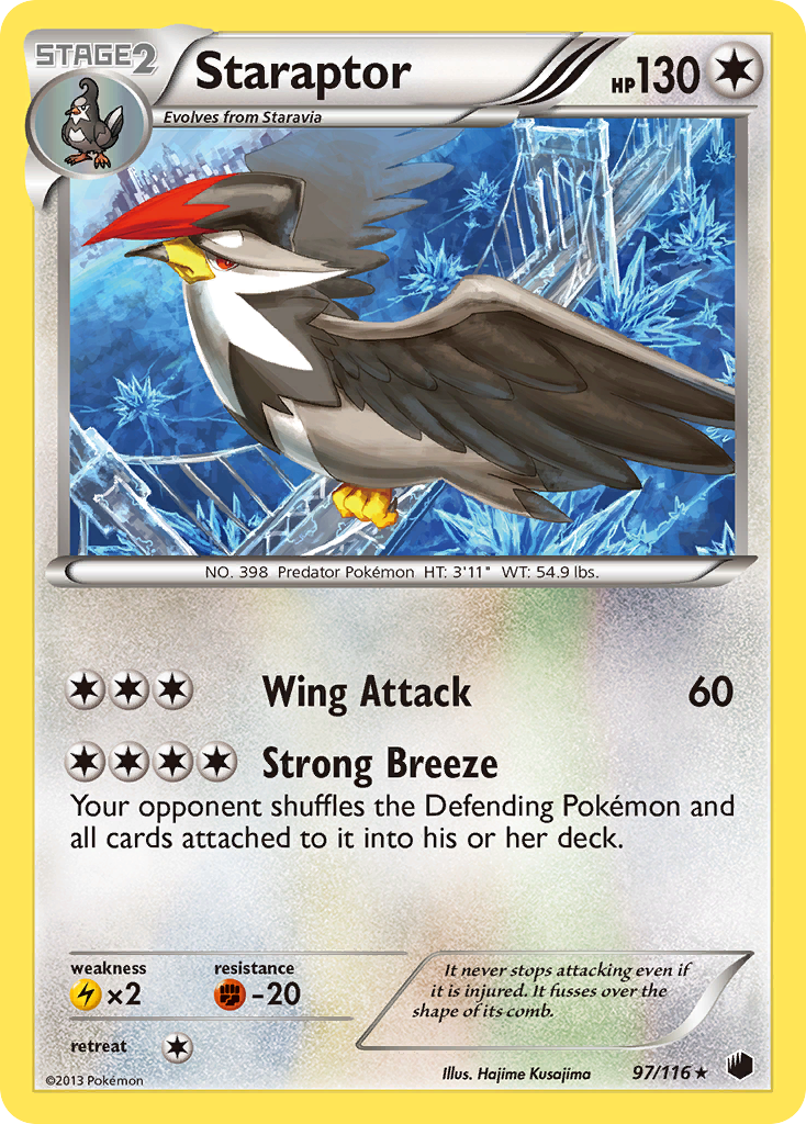 Plasma Freeze Staraptor #97/116