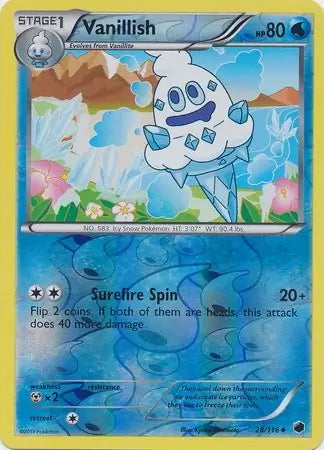 Plasma Freeze Vanillish #28/116 reverse holo
