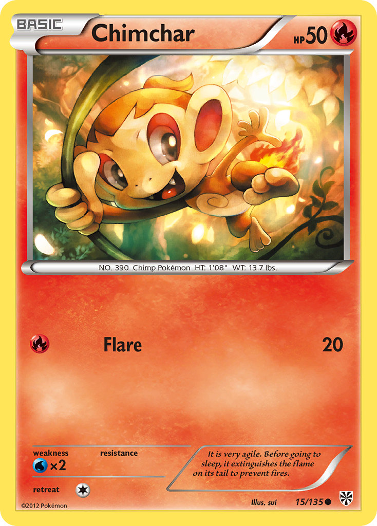 Plasma Storm Chimchar #15/135