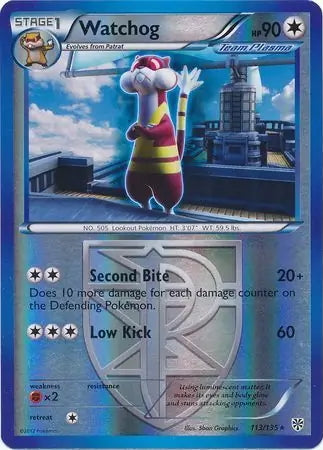 Plasma Storm Watchog #113/135 reverse holo
