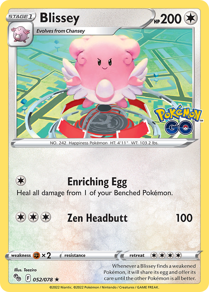 Pokémon Go Holo Blissey #52/78