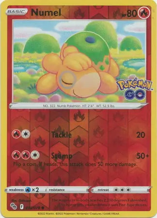 Pokémon Go Numel #13/78 reverse holo