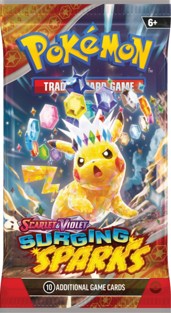 Pokémon Scarlet & Violet Surging Sparks Booster Pack Pikachu
