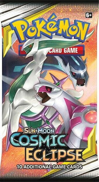 Pokémon Sun & Moon Cosmic Eclipse Booster Pack Dialga Palkia Arceus
