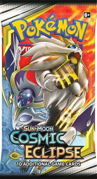 Pokémon Sun & Moon Cosmic Eclipse Booster Pack Solgaleo Lunala