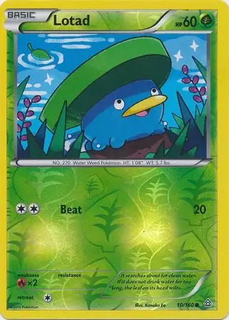 Primal Clash Lotad #10/160 reverse holo