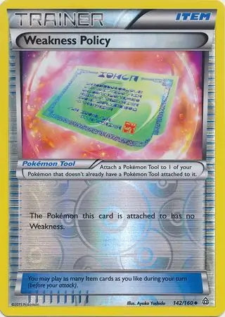 Primal Clash Weakness Policy #142/160 reverse holo