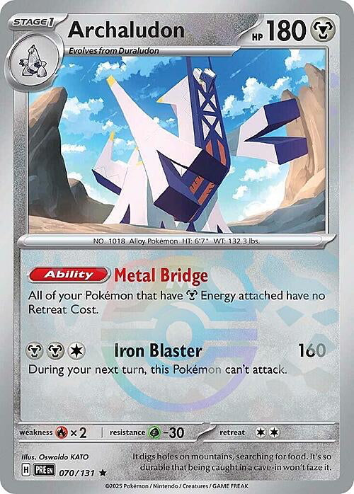 Prismatic Evolutions Archaludon #070/131 Masterball