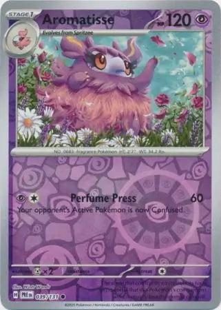 Prismatic Evolutions Aromatisse #039/131 reverse holo