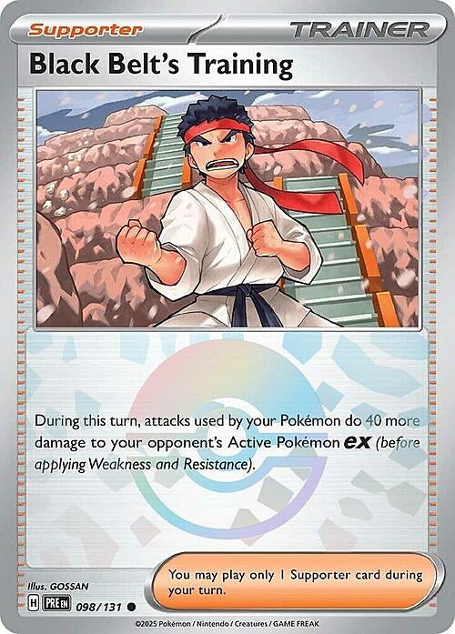 Prismatic Evolutions Black Belt's Training #098/131 Pokéball