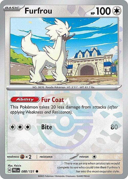 Prismatic Evolutions Furfrou #088/131 Masterball