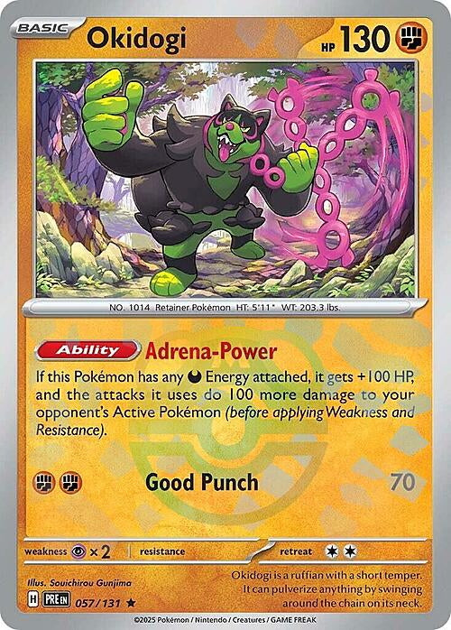 Prismatic Evolutions Okidogi #057/131 Masterball