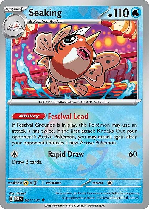 Prismatic Evolutions Seaking #021/131 Pokéball