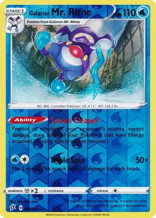 Rebel Clash Galarian Mr. Rime #38/192 reverse holo