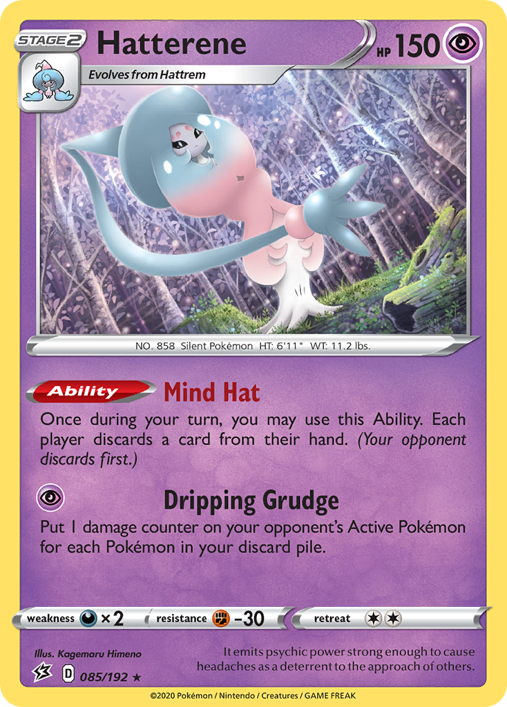Rebel Clash Holo Hatterene #85/192
