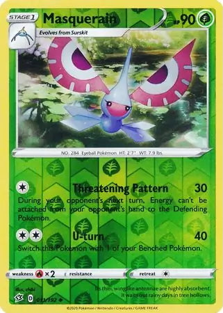 Rebel Clash Masquerain #11/192 reverse holo