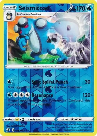 Rebel Clash Seismitoad #46/192 reverse holo