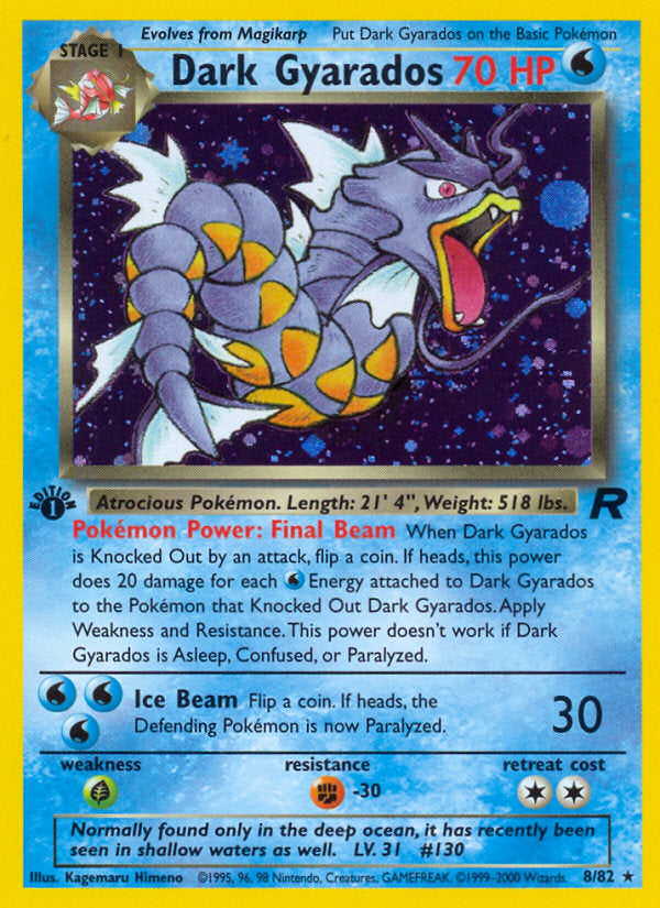 Rocket set Holo Dark Gyarados #8/82 first edition