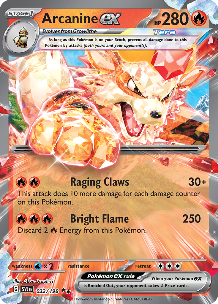 Scarlet & Violet Arcanine EX #32/198