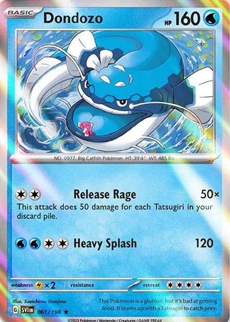 Scarlet & Violet Holo Dondozo #61/198