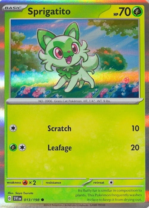 Scarlet & Violet Holo Sprigatito #13/198
