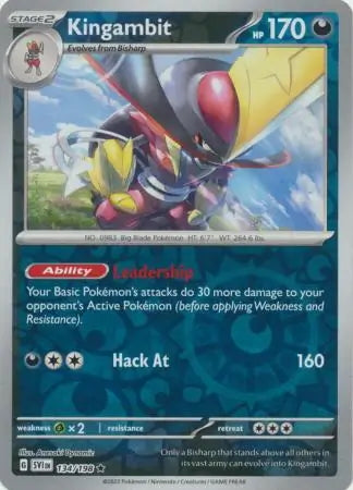 Scarlet & Violet Kingambit #134/198 reverse holo