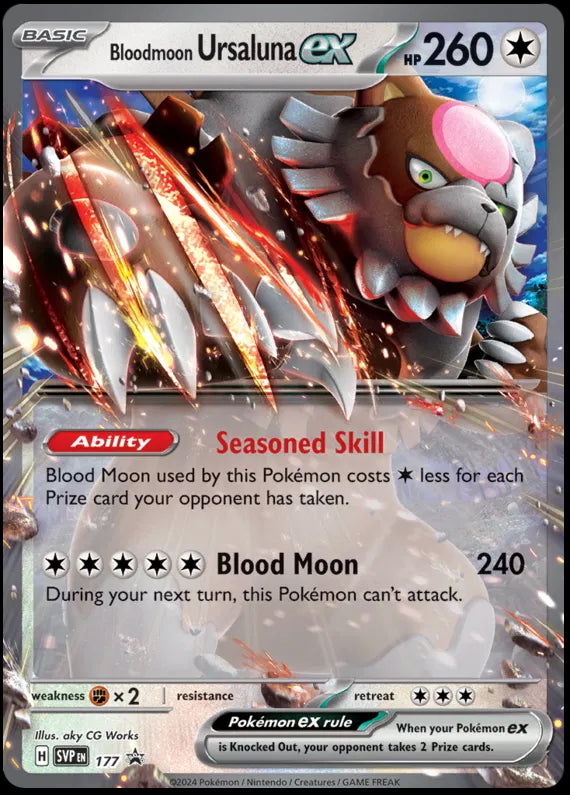 Scarlet & Violet Promo Bloodmoon Ursaluna ex #177