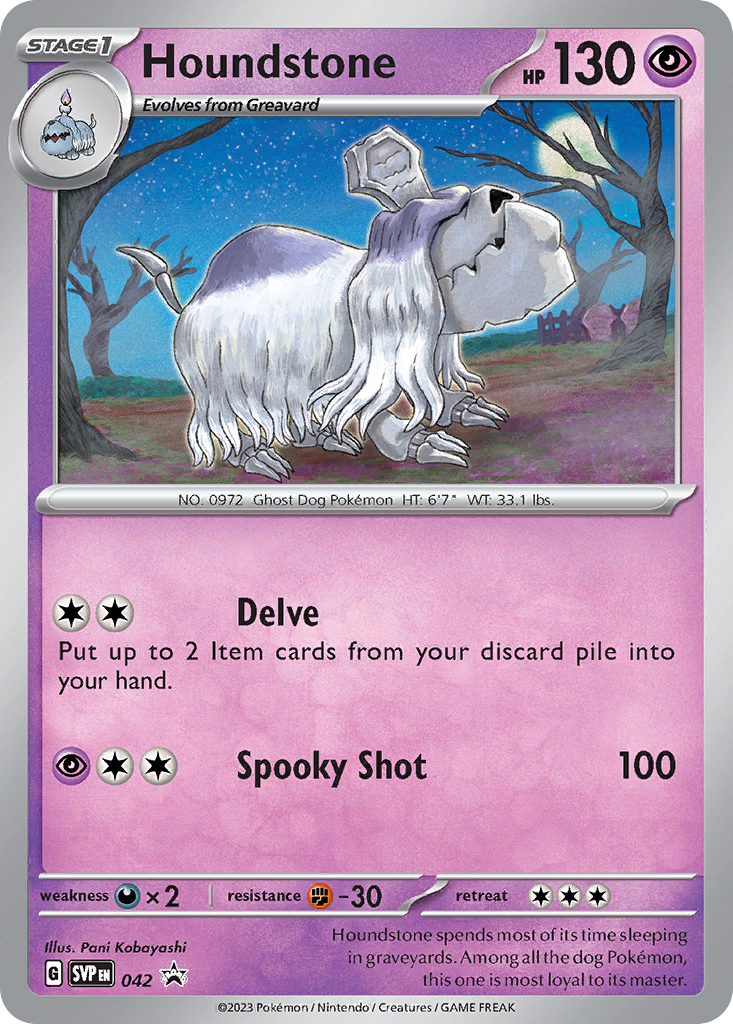 Scarlet & Violet Promo Houndstone #42