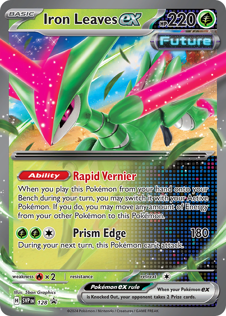 Scarlet & Violet Promo Iron Leaves ex #128