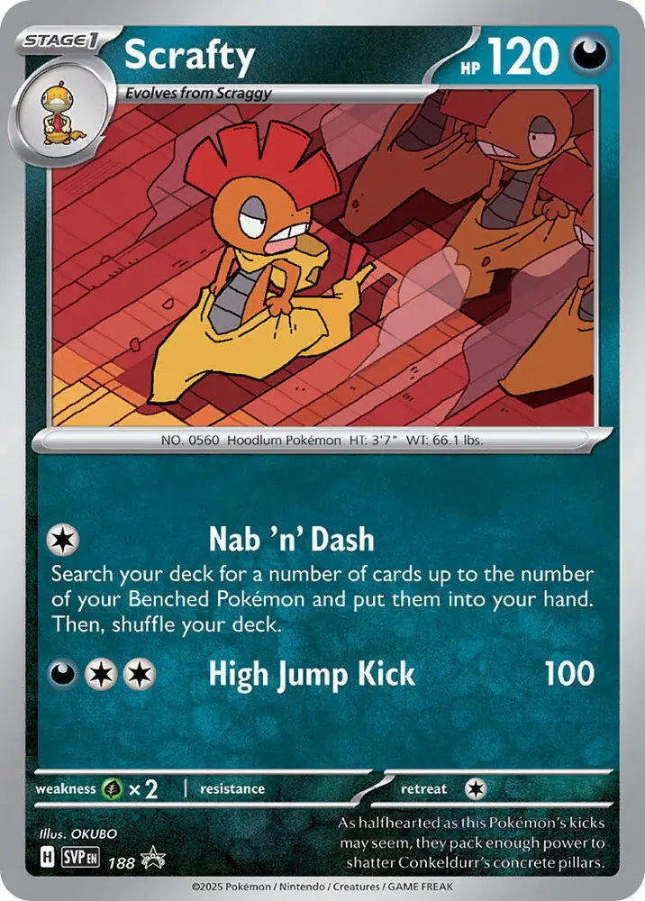 Scarlet & Violet Promo Scrafty #188