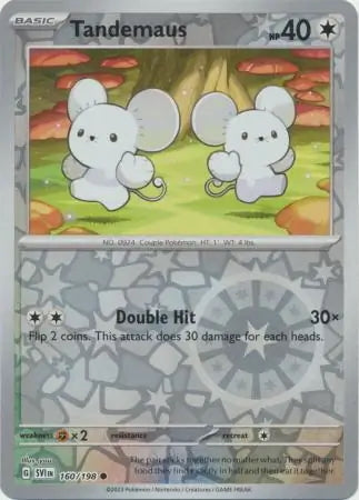 Scarlet & Violet Tandemaus #160/198 reverse holo