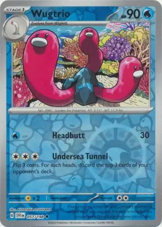Scarlet & Violet Wugtrio #57/198 reverse holo