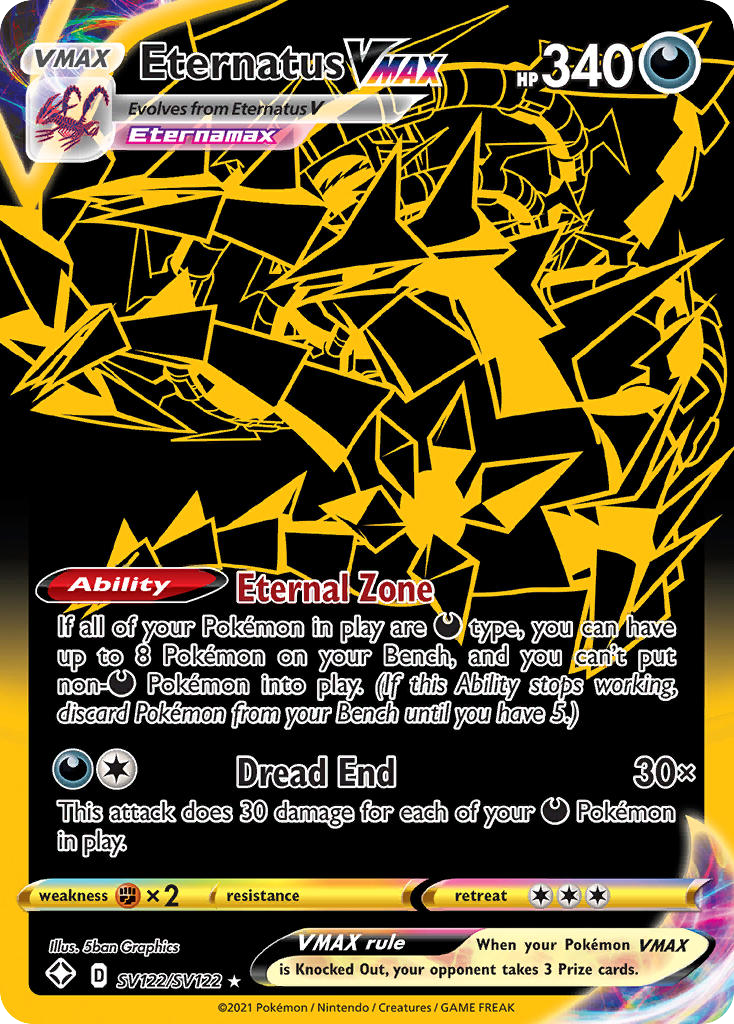 Shining Fates SV122/SV122 Eternatus VMAX