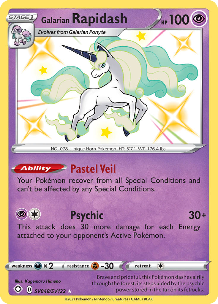Shining Fates SV48/SV122 Galarian Rapidash