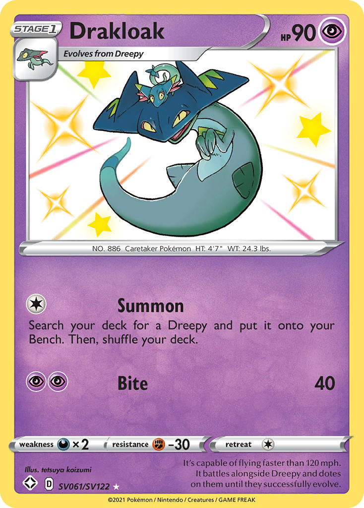 Shining Fates SV61/SV122 Drakloak