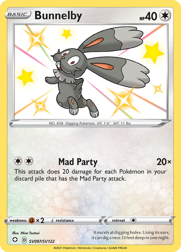 Shining Fates SV97/SV122 Bunnelby